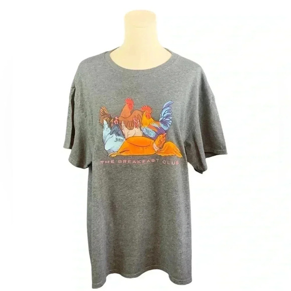 Breakfast Club Parody Shirt with‎ Chickens - Picture 1 of 2